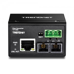 Trendnet 100Base-SX Multi Mode SC Industrial Fiber Converter (2km) TI-F10SC